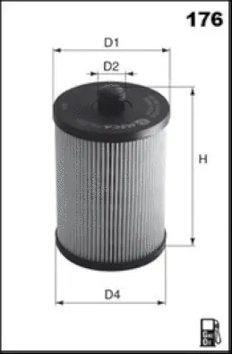 F126 MISFAT Топливный фильтр (фото 1)
