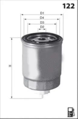 M350B MISFAT Топливный фильтр (фото 1)