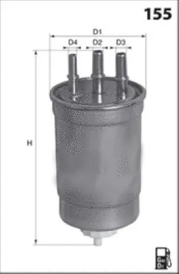 M445 MISFAT Топливный фильтр (фото 1)