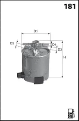 M504 MISFAT Топливный фильтр (фото 1)