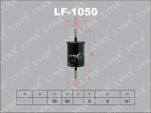 LF-1050 LYNXAUTO Топливный фильтр (фото 1)