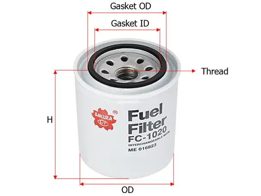 FC-1020 SAKURA Топливный фильтр (фото 1)