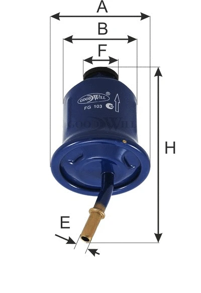 FG 103 GOODWILL Топливный фильтр (фото 2)