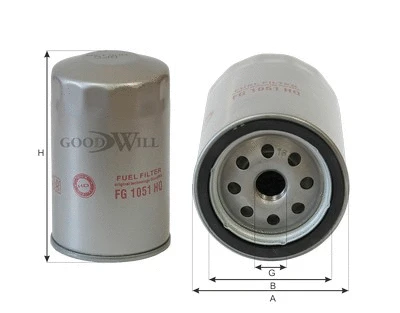 FG 1051 HQ GOODWILL Топливный фильтр (фото 2)
