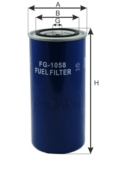 FG 1058 GOODWILL Топливный фильтр (фото 2)