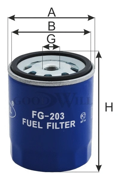 FG 203 GOODWILL Топливный фильтр (фото 2)