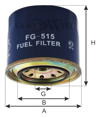 FG 515 GOODWILL Топливный фильтр (фото 2)