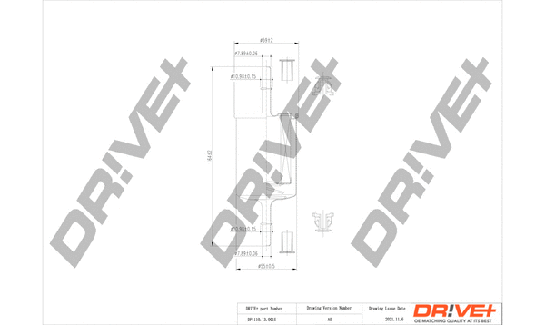 DP1110.13.0015 Dr!ve+ Топливный фильтр (фото 1)