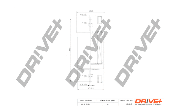 DP1110.13.0018 Dr!ve+ Топливный фильтр (фото 1)