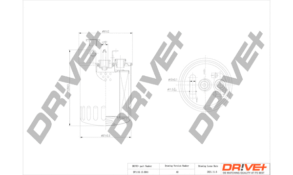 DP1110.13.0041 Dr!ve+ Топливный фильтр (фото 1)