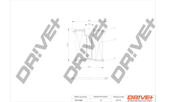 DP1110.13.0099 Dr!ve+ Топливный фильтр (фото 1)