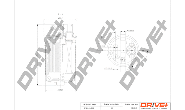 DP1110.13.0108 Dr!ve+ Топливный фильтр (фото 1)