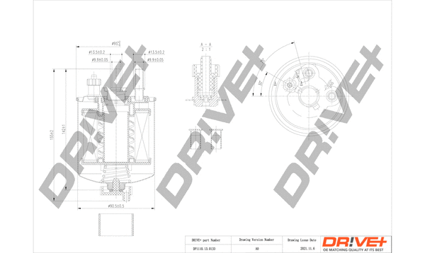 DP1110.13.0133 Dr!ve+ Топливный фильтр (фото 1)