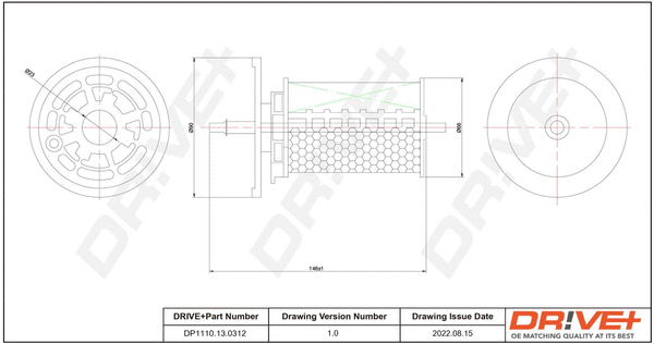 DP1110.13.0312 Dr!ve+ Топливный фильтр (фото 1)