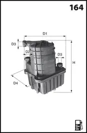 LFDF151 LUCAS Топливный фильтр (фото 1)