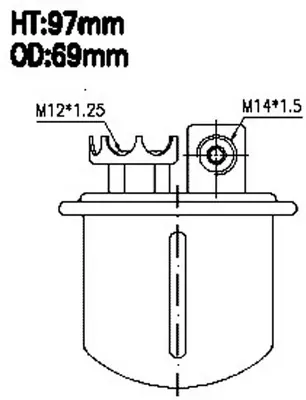 FSP28202U Azumi Топливный фильтр (фото 1)