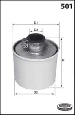 R091 MISFAT Воздушный фильтр, компрессор - подсос воздуха (фото 1)