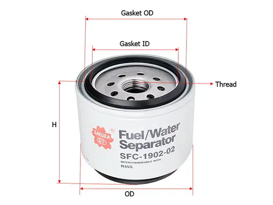 SFC-1902-02 SAKURA Топливно-водяной сепаратор (фото 1)
