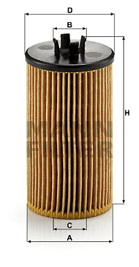 HU 612/2 x MANN Масляный фильтр (фото 1)