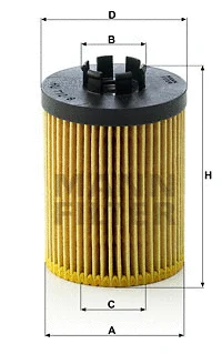 HU 712/8 x MANN Масляный фильтр (фото 1)
