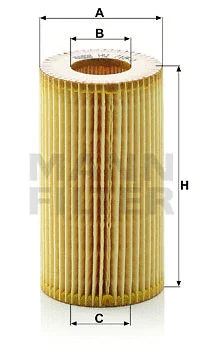 HU 718/1 y MANN Масляный фильтр (фото 1)