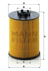 HU 823 x MANN Масляный фильтр (фото 2)