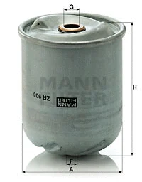ZR 903 x MANN Масляный фильтр (фото 1)