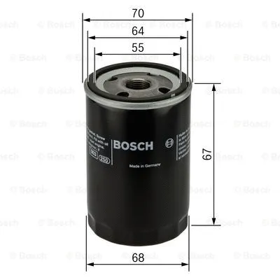 0 986 452 058 BOSCH Масляный фильтр (фото 1)