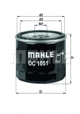 OC 1051 KNECHT/MAHLE Масляный фильтр (фото 1)