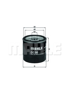 OC 90 KNECHT/MAHLE Масляный фильтр (фото 1)
