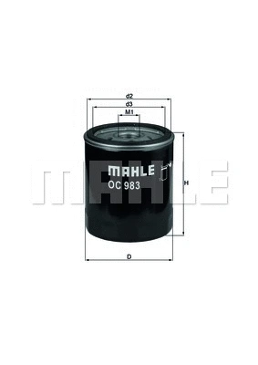 OC 983 KNECHT/MAHLE Масляный фильтр (фото 1)