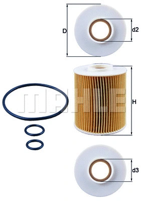 OX 163/4D KNECHT/MAHLE Масляный фильтр (фото 1)