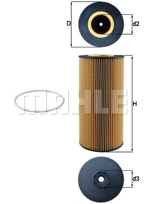 OX 348D KNECHT/MAHLE Масляный фильтр (фото 1)