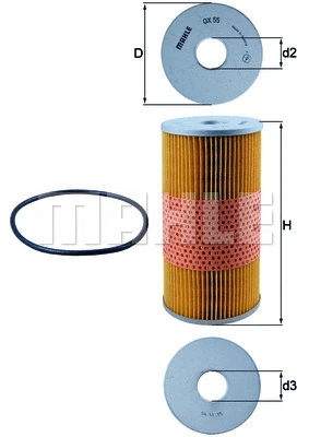 OX 55D KNECHT/MAHLE Масляный фильтр (фото 1)