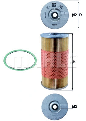 OX 80D KNECHT/MAHLE Масляный фильтр (фото 1)