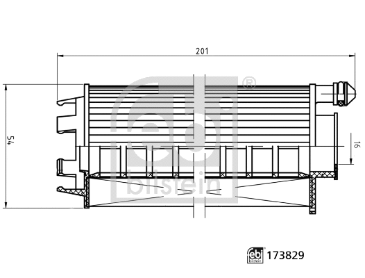 173829 FEBI Масляный фильтр (фото 1)