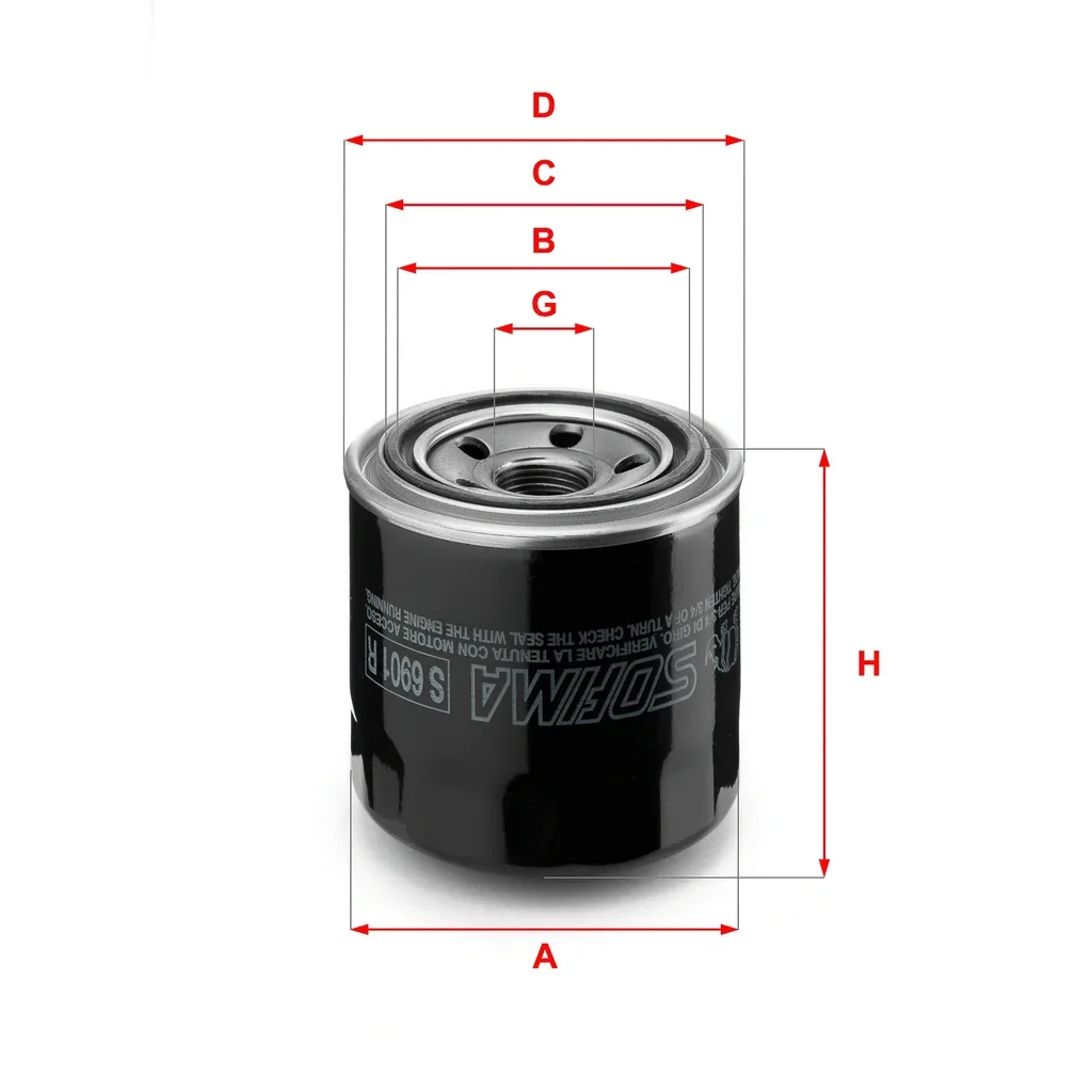 S 6901 R SOFIMA Масляный фильтр (фото 1)