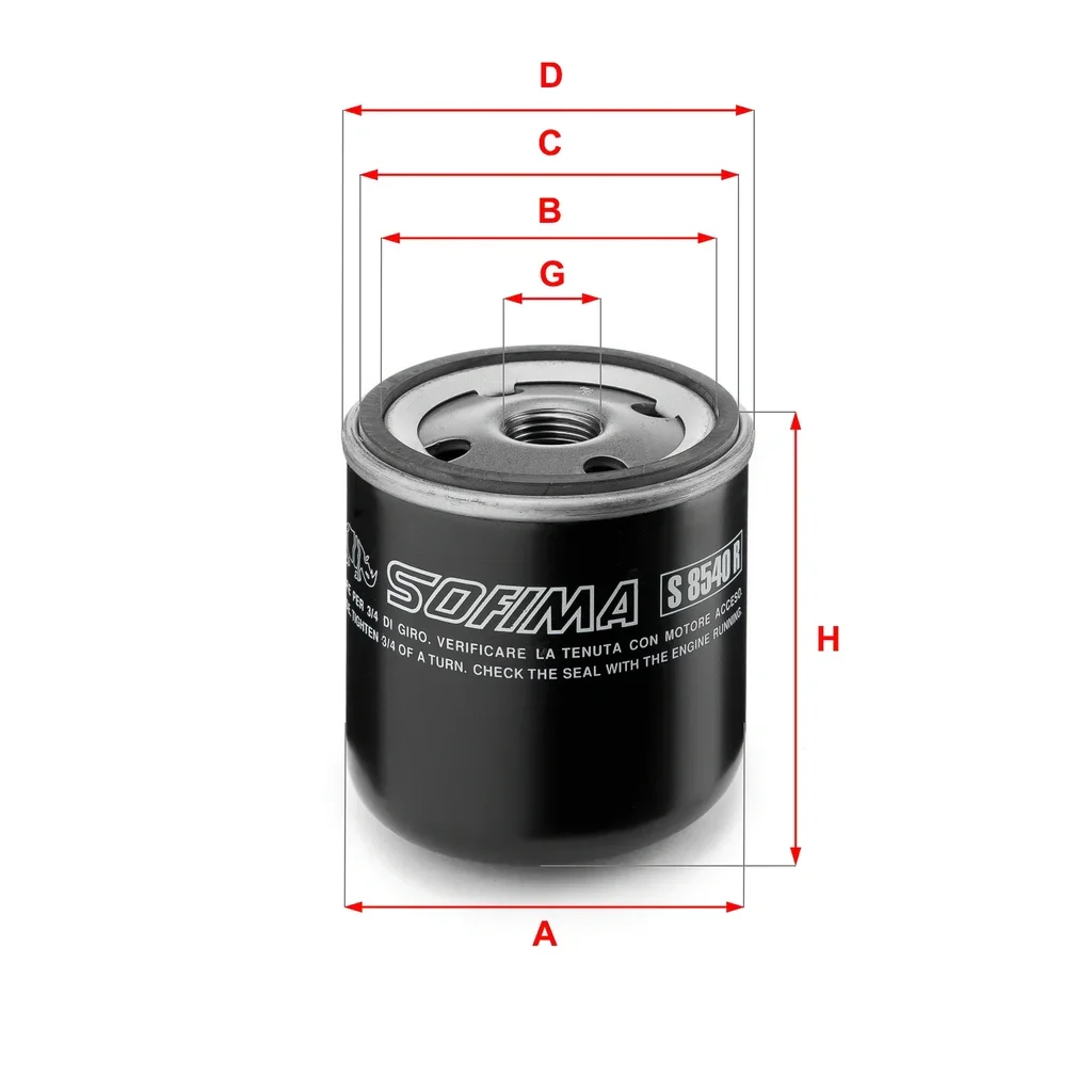 S 8540 R SOFIMA Масляный фильтр (фото 1)