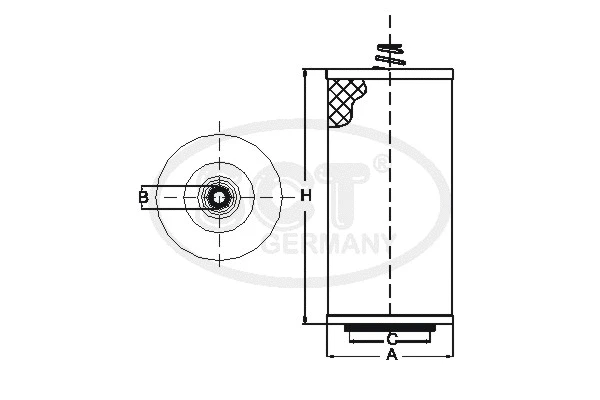 SH 412 SCT GERMANY Масляный фильтр (фото 1)