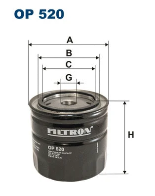 OP520 FILTRON Масляный фильтр (фото 1)