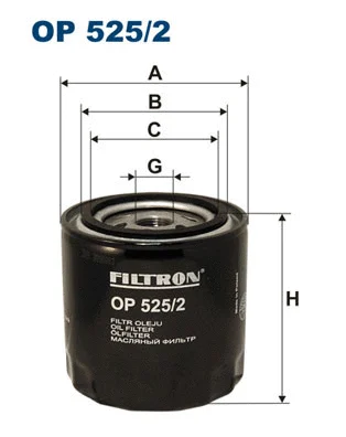 OP525/2 FILTRON Масляный фильтр (фото 1)