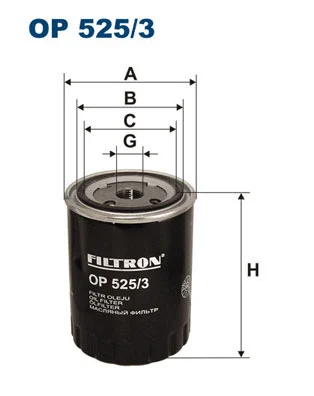OP525/3 FILTRON Масляный фильтр (фото 1)