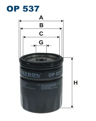 OP537 FILTRON Масляный фильтр (фото 1)