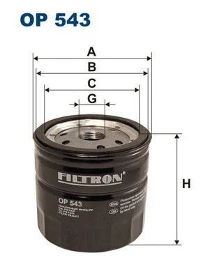 OP543 FILTRON Масляный фильтр (фото 1)