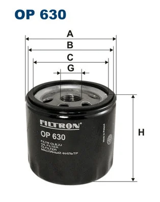 OP630 FILTRON Масляный фильтр (фото 1)