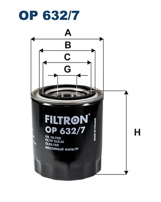 OP632/7 FILTRON Масляный фильтр (фото 1)