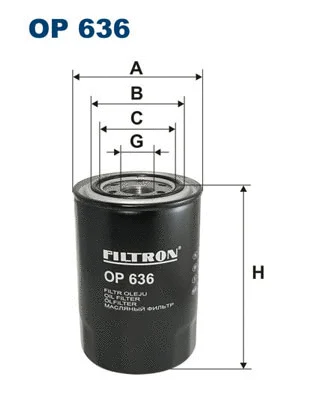 OP636 FILTRON Масляный фильтр (фото 1)