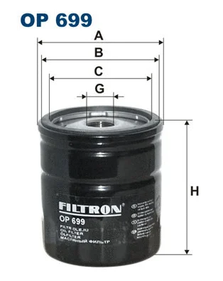 OP699 FILTRON Масляный фильтр (фото 1)