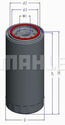 OC 730 KNECHT/MAHLE Масляный фильтр (фото 1)