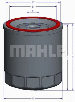 OC 894 KNECHT/MAHLE Масляный фильтр (фото 1)